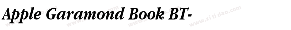 Apple Garamond Book BT字体转换